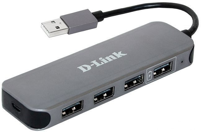 USB-хаб D-Link DUB-H4-E1A - фото 1 - id-p143279304