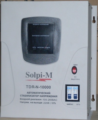 Стабилизатор напряжения электронный Solpi-M TDR-N 10000BA - фото 1 - id-p146658643