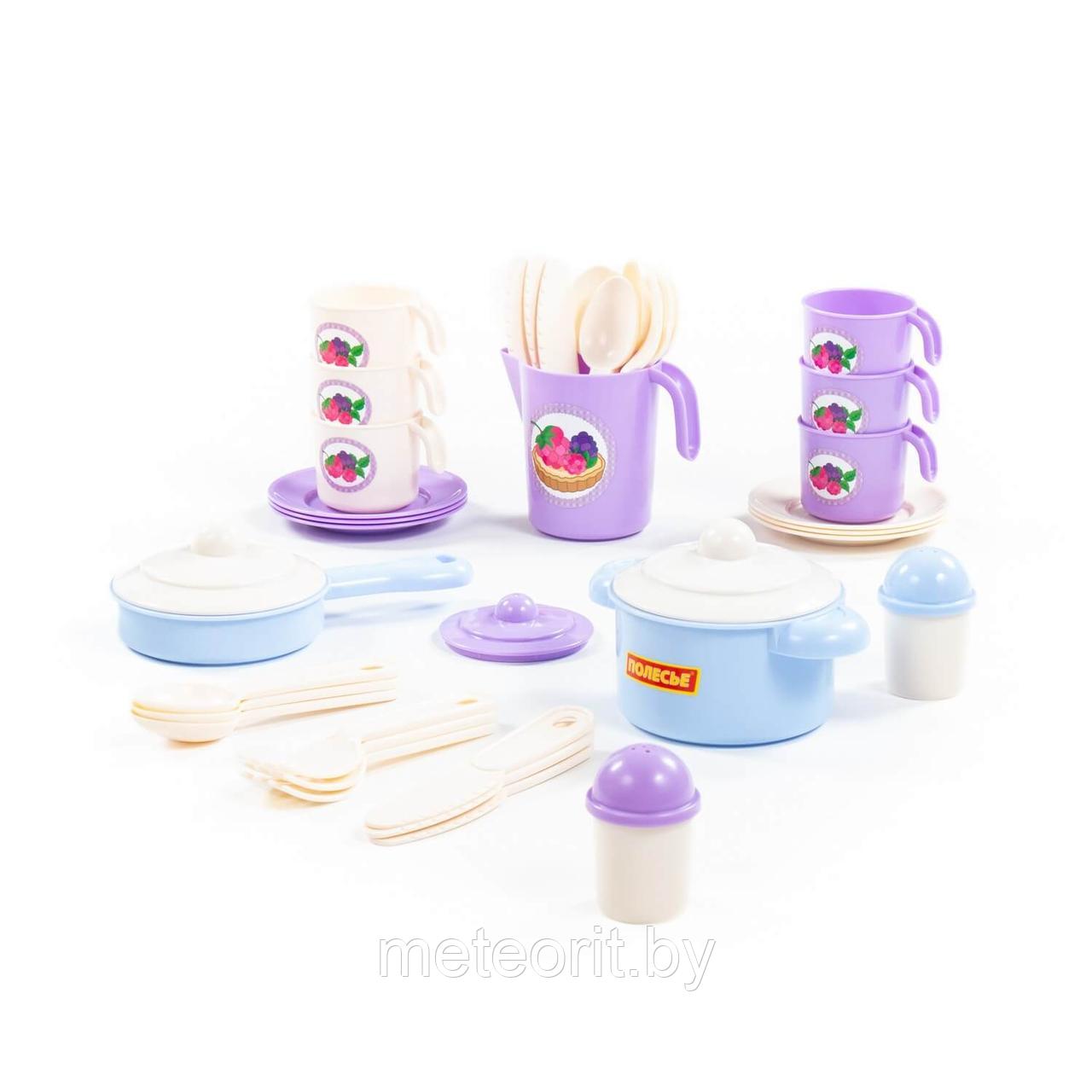 Набор детской посуды "Настенька" на 6 персон (38 элементов) (в сеточке) - фото 1 - id-p6860589