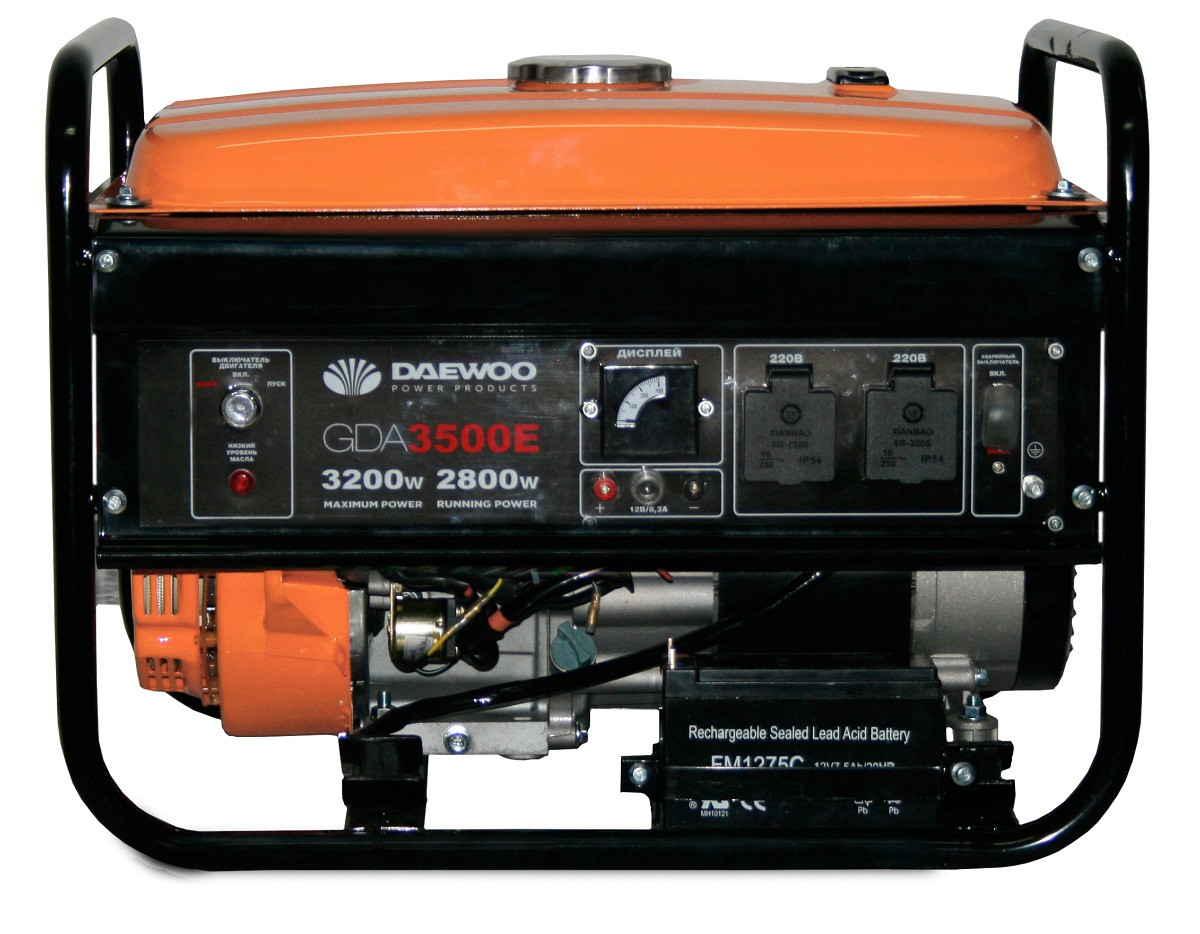 Бензиновый генератор Daewoo GDA 3500E - фото 1 - id-p146656787