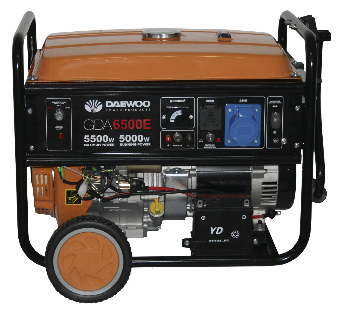 Бензиновый генератор Daewoo GDA 6500E - фото 1 - id-p146656788