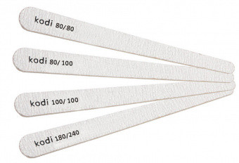Пилка Kodi капля тонкая на деревянной основе для маникюра 80/80 80/100 100/100 180/240 - фото 1 - id-p146665316