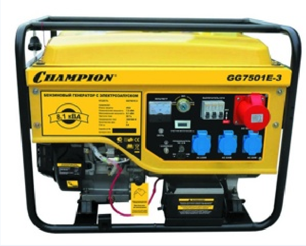 Бензиновый генератор Champion GG7501E - фото 1 - id-p146656857