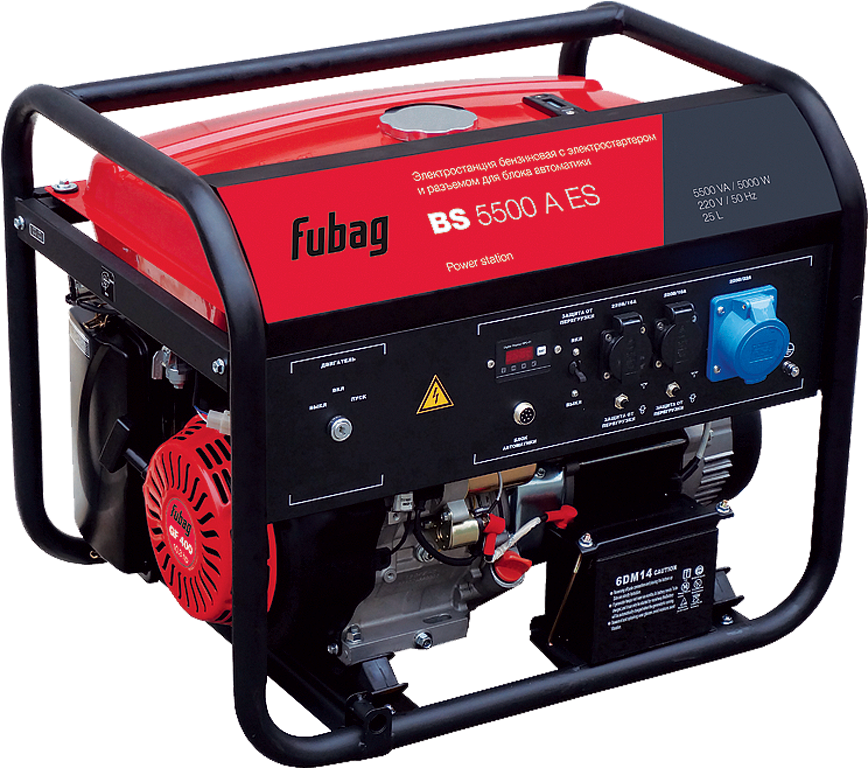 Бензиновый генератор Fubag BS 5500 A ES - фото 1 - id-p146656865
