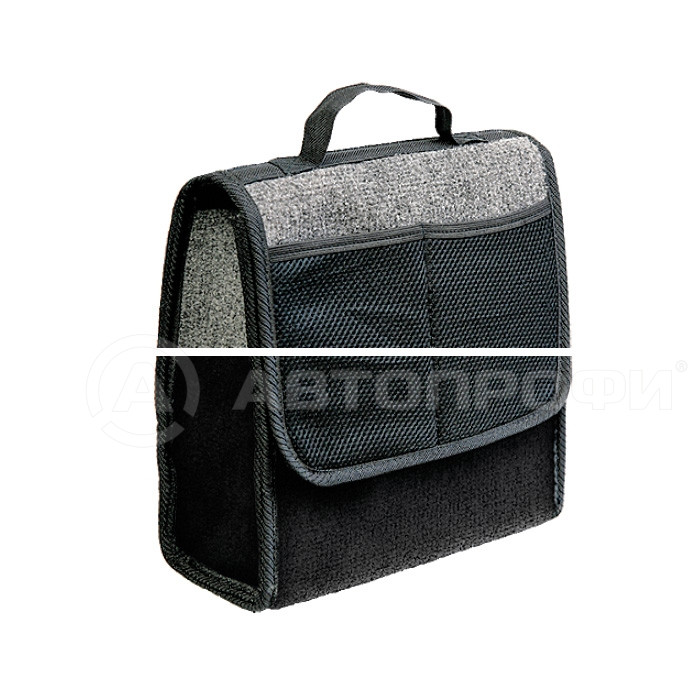 Органайзер в багажник TRAVEL, ковролиновый, 28х13х30см, чёрный ORG-10 BK - фото 1 - id-p146668074