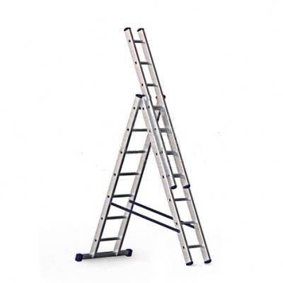Лестница трёхсекционная алюминиевая Алюмет H3 5309 - фото 1 - id-p146660887
