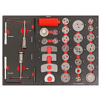 Набор инструментов для обслуживания тормозных суппортов 35пр,в ложементе EF-21037