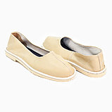 Тапочки (чувяки) кожаные, бежевые (под заказ), фото 4