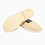 Тапочки (чувяки) кожаные, бежевые (под заказ), фото 2