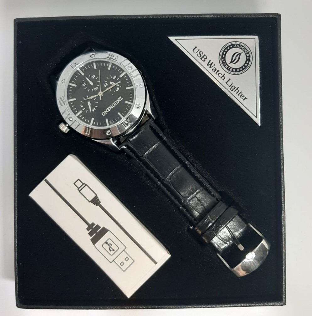 Подарочные часы с зажигалкой HONGFA HF808 - фото 3 - id-p142643237