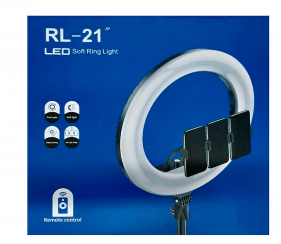 Кольцевая лампа RL-21 черная, 54 см - фото 2 - id-p146688262