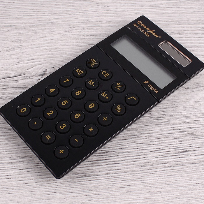 Калькулятор карманный 8 pазр. "Darvish" двойное питание 118 х 58 х 11.3 мм - фото 2 - id-p146688422
