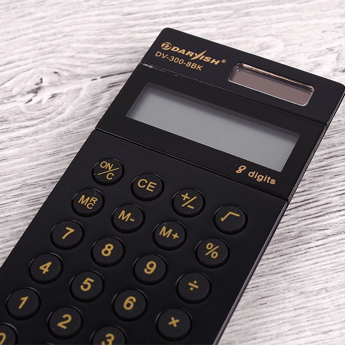 Калькулятор карманный 8 pазр. "Darvish" двойное питание 118 х 58 х 11.3 мм - фото 3 - id-p146688422