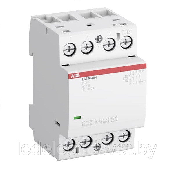 Контактор модульный ESB40-40N-06, 40A, 4NO, 230VAC/DC, 3M