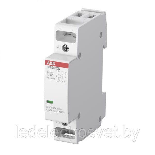 Контактор модульный ESB20-20N-06, 20A, 2NO, 230VAC/DC, 1M