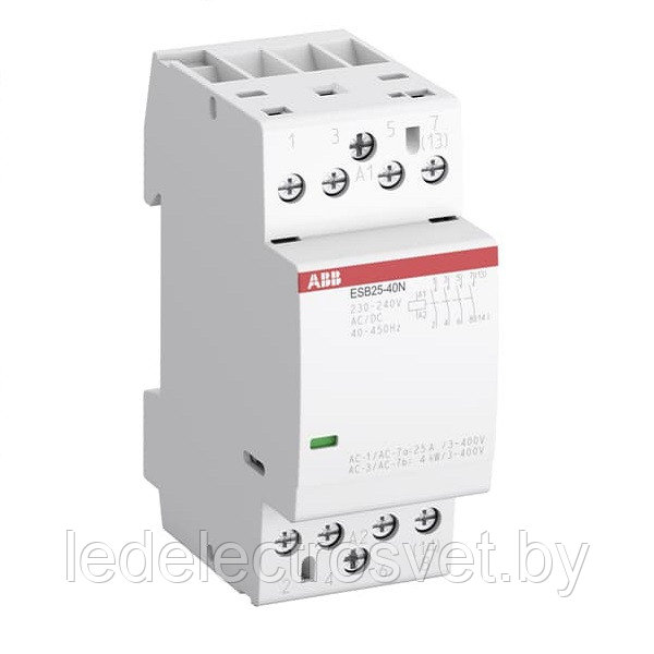 Контактор модульный ESB25-40N-06, 25A, 4NO, 230_240VAC/DC, 2M - фото 1 - id-p145063973