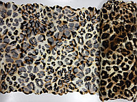 Кружево эластичное 21 см NY 92% EL 8% леопард (mia)