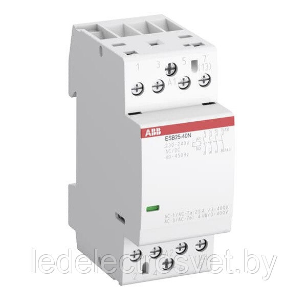 Контактор модульный ESB25-04N-06, 25A, 4NC, 230_240VAC/DC, 2M