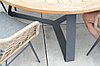 Круглый обеденный стол из тика   4 Seasons Outdoor BASSO, фото 2