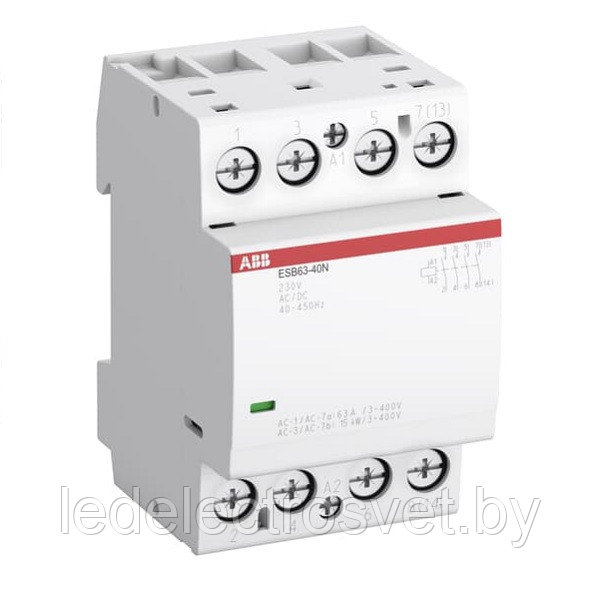 Контактор модульный ESB63-40N-06, 63A, 4NO, 230VAC/DC, 3M