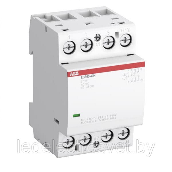 Контактор модульный ESB63-20N-06, 63A, 2NO, 230VAC/DC, 3M