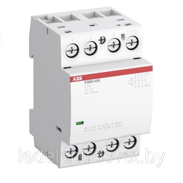 Контактор модульный ESB63-30N-06, 63A, 3NO, 230VAC/DC, 3M