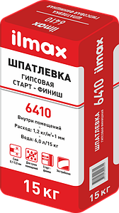 Шпатлёвка гипсовая финишная ilmax 6410 gypscoat 15 кг