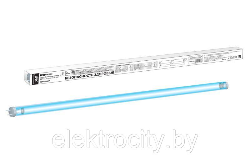 Лампа бактерицидная UVC 15 Вт, T8/G13, безозоновая TDM