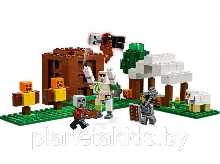 Конструктор Lari 11476 Minecraft Аванпост разбойников (аналог Lego Minecraft 21159) 321 деталь - фото 2 - id-p146689436