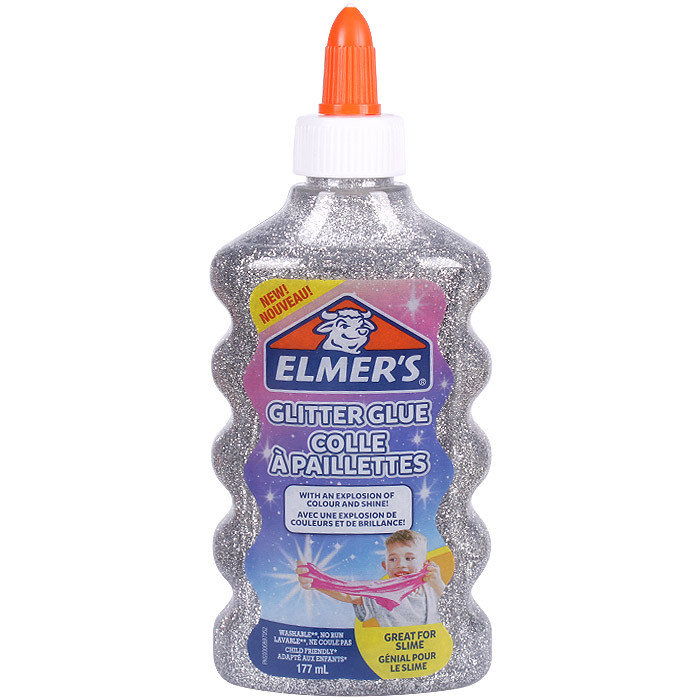 Клей канцелярский с блестками Elmers "Glitter Glue" 177 мл, для слаймов - фото 7 - id-p146694104