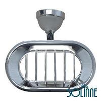 Мыльница решетчатая настенная Solinne 3069, хром