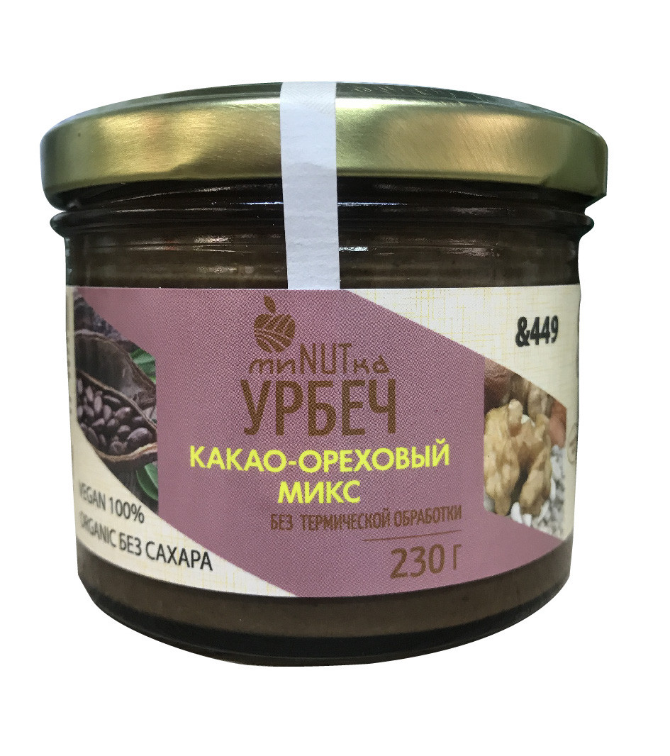 Урбеч Минутка какао-ореховый микс Дагестан, 230 г