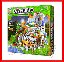 TM7434 Конструктор Майнкрафт "Горная пещера", 937 деталей, MY WORLD, аналог Lego Minecraft