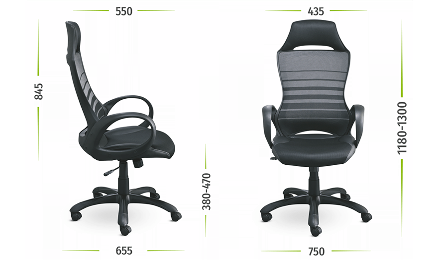 Кресло офисное Тесла BLACK - фото 4 - id-p146740565