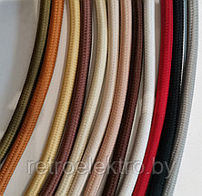 Провод монтажный КРУГЛЫЙ ПВХ 3*2,5 в декоративной оплетке, Шоколад, фото 3