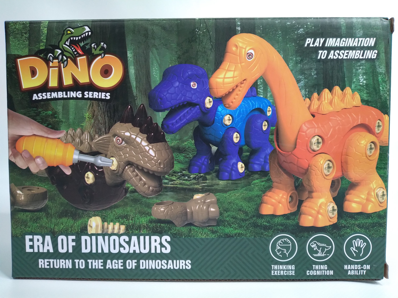 Конструктор Эра Динозавров с отвертками и шуруповертом Dino Assembling Series Era of dinosaurus - фото 2 - id-p146741353