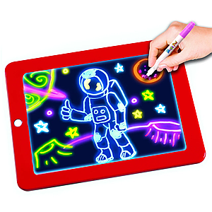 Планшет для рисования светом c разноцветной подсветкой Magic Sketchpad New