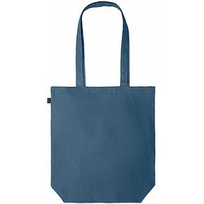Эко-сумка NAIMA TOTE синяя, 100% конопляная ткань, фото 2