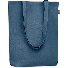 Эко-сумка NAIMA TOTE синяя, 100% конопляная ткань, фото 3