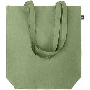 Эко-сумка NAIMA TOTE зеленая, 100% конопляная ткань, фото 2