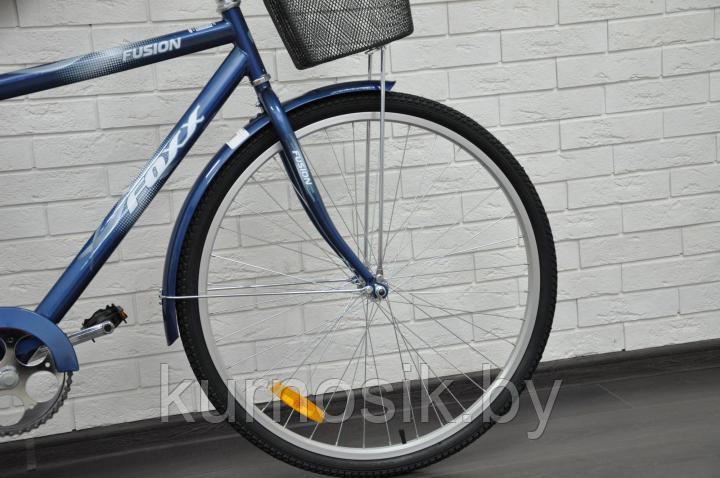 Велосипед с корзиной Foxx Fusion 28" черный 2021 - фото 3 - id-p97580085