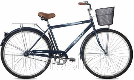 Велосипед с корзиной Foxx Fusion 28" (28SHM.FUSION.BK9) синий - фото 1 - id-p146782809