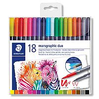 Фломастеры STAEDTLER marsgraphic duo 3001TB-18