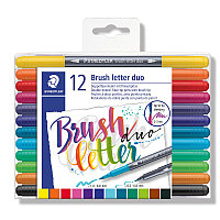 Фломастеры STAEDTLER Brush letter duo 3004TB-12