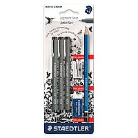 Ручки STAEDTLER pigment liner 308SBK-3P