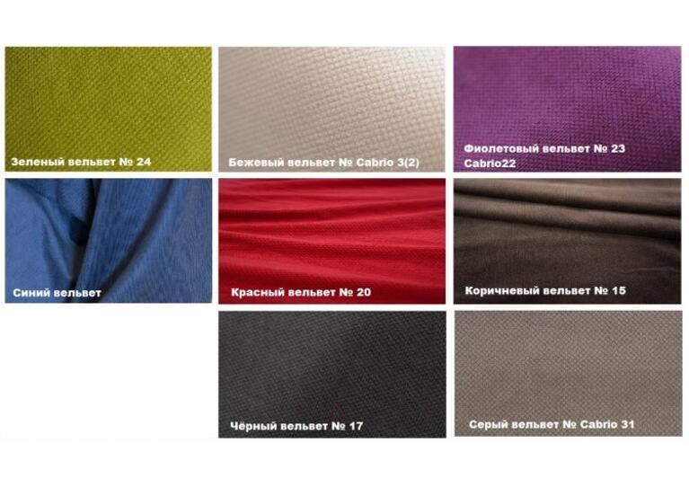 П-образный диван Мэдисон фиолетовый вельвет/чёрный вельвет - фото 4 - id-p136447986