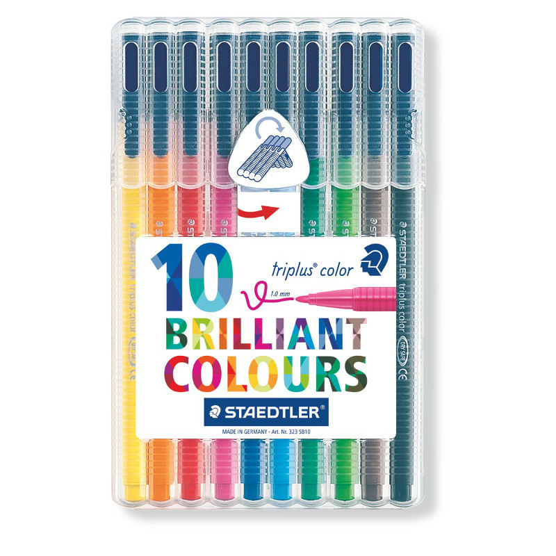 Фломастеры STAEDTLER triplus 323SB-10