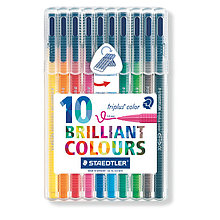 Фломастеры STAEDTLER triplus 323SB-10