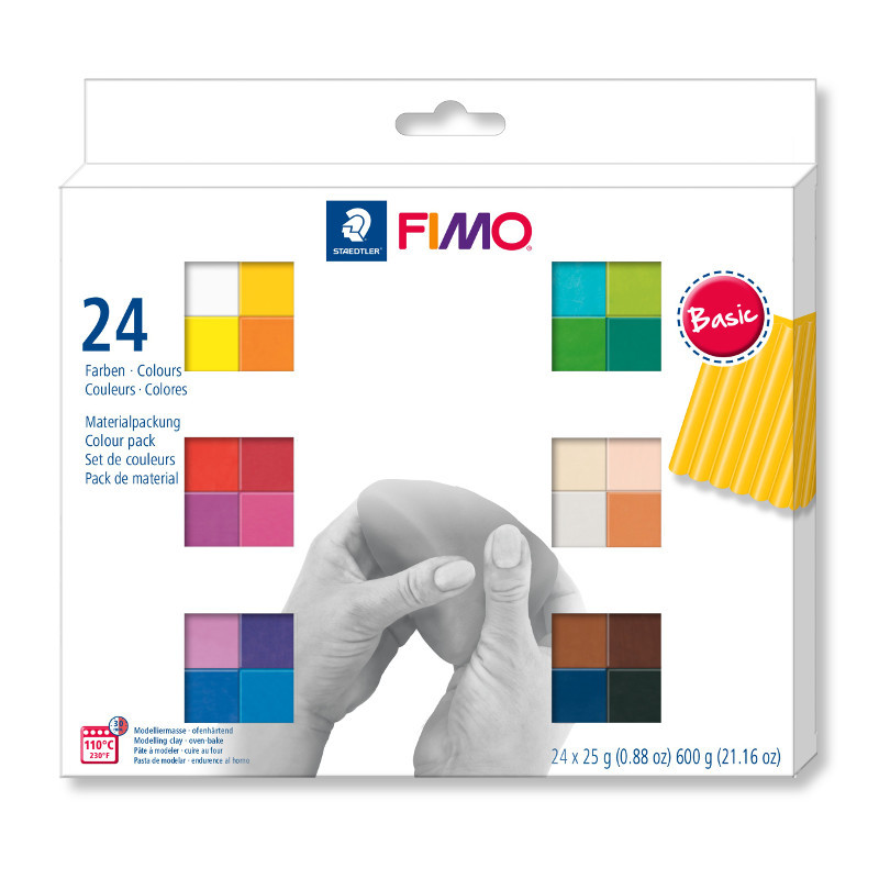 Набор полимерной глины FIMO SOFT basic colours 8023 C24-1 - фото 1 - id-p146788619