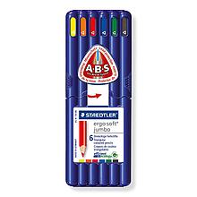 Набор цветных карандашей STAEDTLER ergosoft jumbo 158-SB6